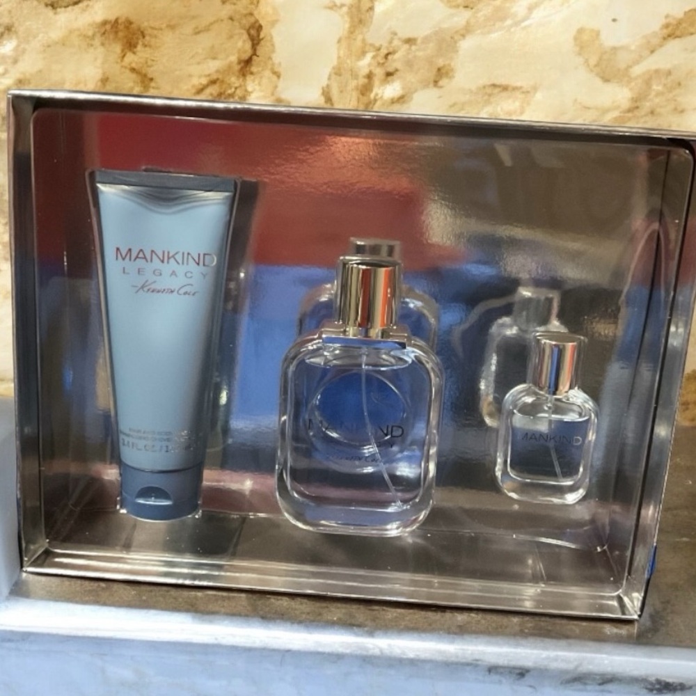 KENNETH COLE MANKIND LEGACY SET For Him 3 pc Blue Set